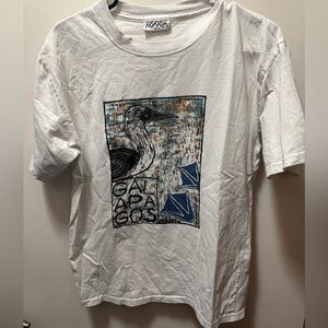 Galapagos White Graphic Tee